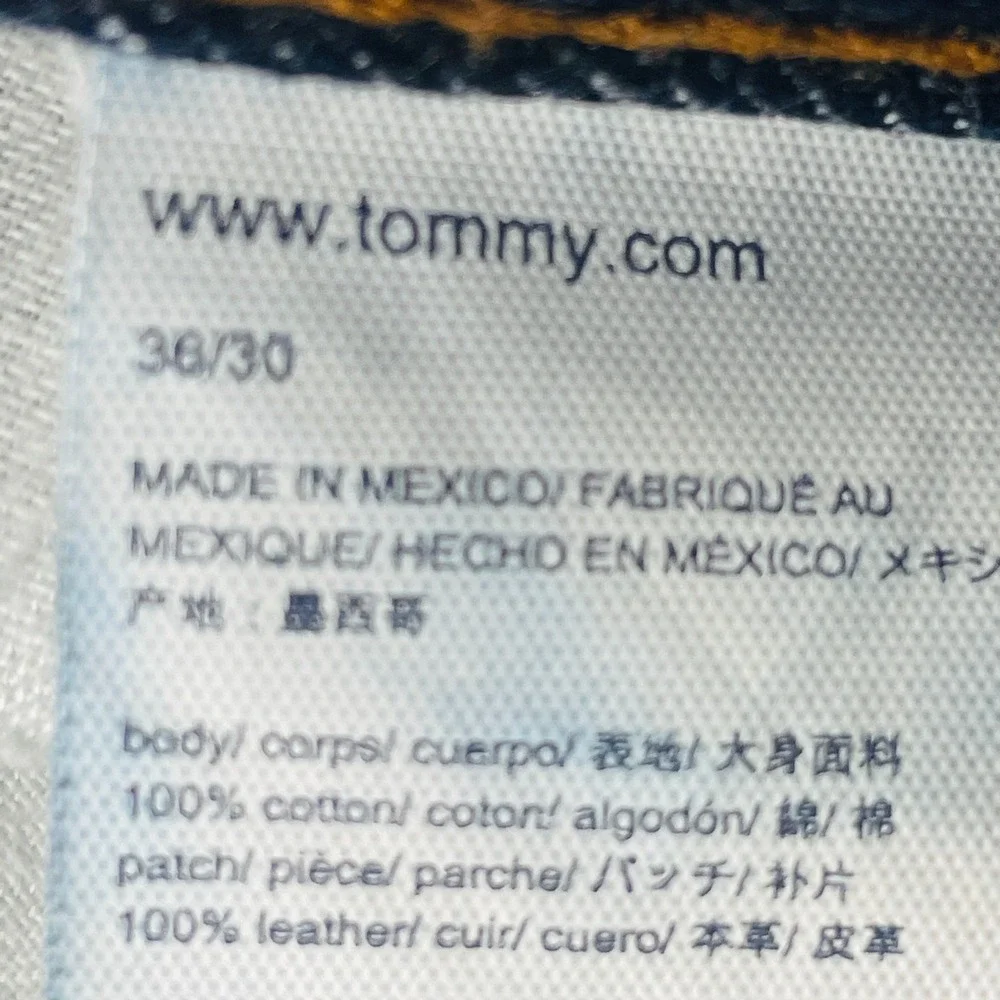 Tommy Hilfiger Straight Jeans Men 36x30 Blue Denim Pants